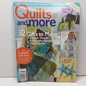 Better Homes Gardens Quilts And More Magazine Winter 2008 32 Gifts Throws Aprons